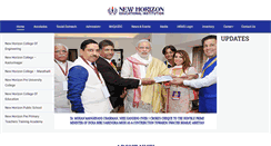 Desktop Screenshot of newhorizonindia.edu